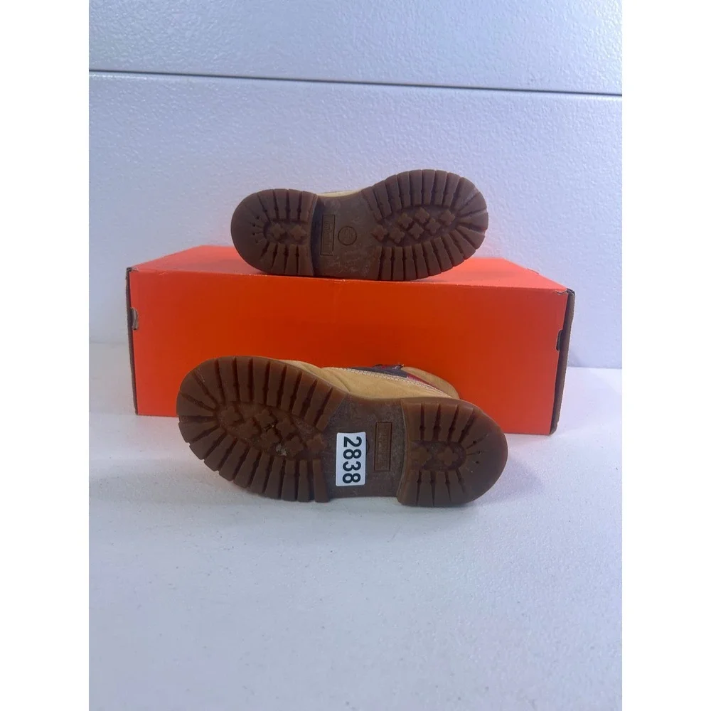 Timberland 6 Inch Premium Multi Color Block Wheat Size 13 Kids #2838
